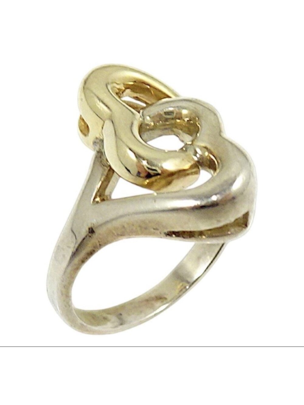 Tiffany & Co 750 Double Heart Ring